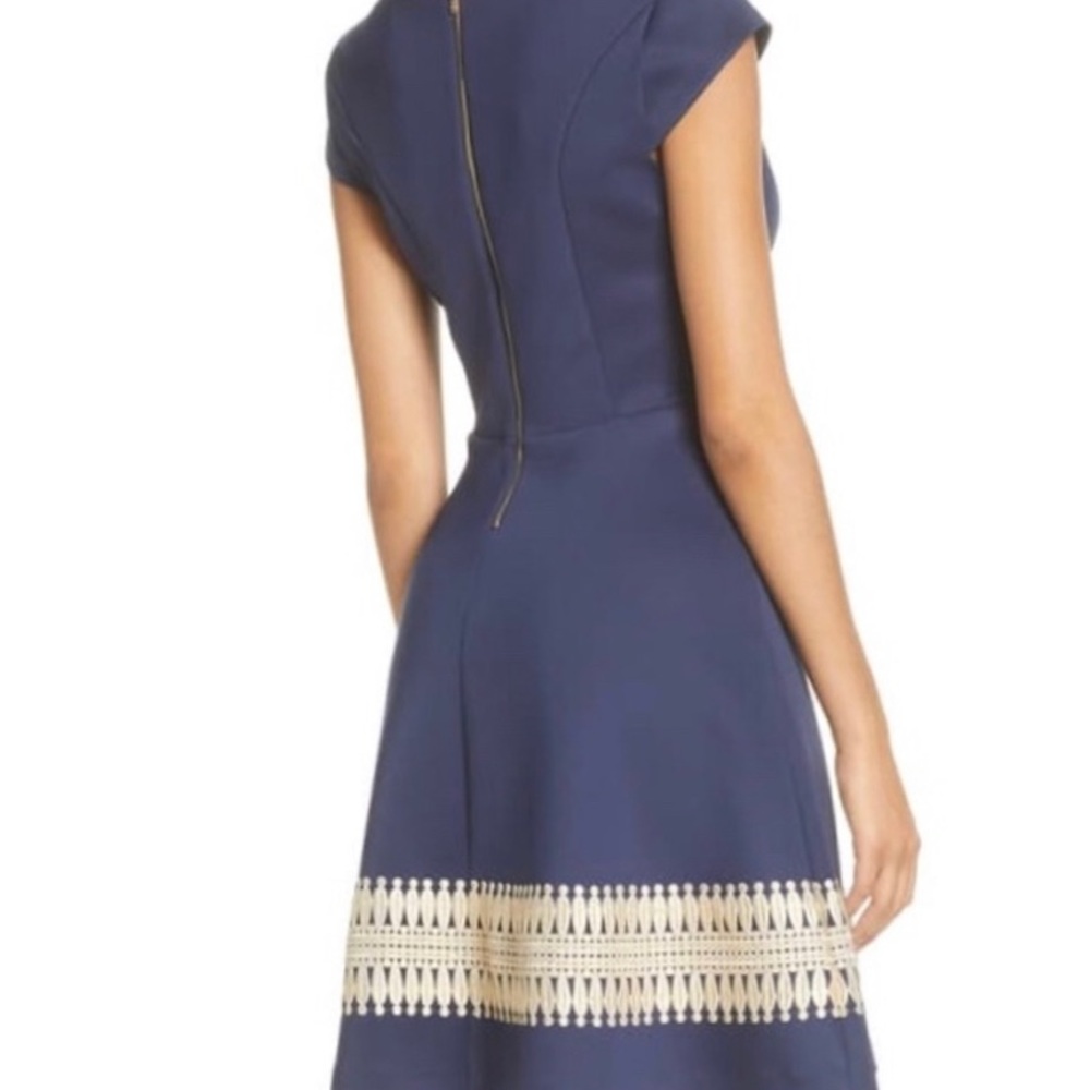 Lilly Pulitzer Klara Dress 2 Navy Gold - Picture 3 of 6